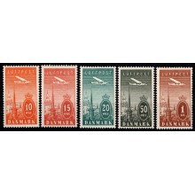 Ny luftpost, postfrisk, komplet sæt.